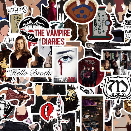 The Vampire Diaries graffiti stickers&nbsp;, suitable for suitcases, motorcycles, water cups, and laptop