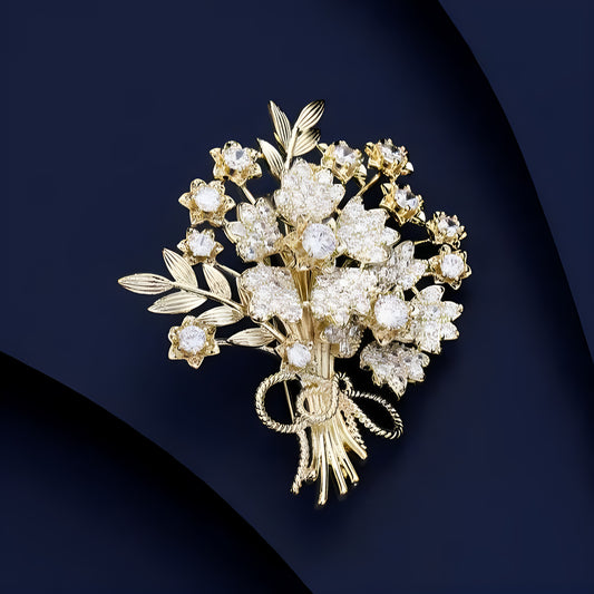 Luxury Faux Money Tree Brooch for Women: Stylish, Versatile, and Ideal for Western Suits